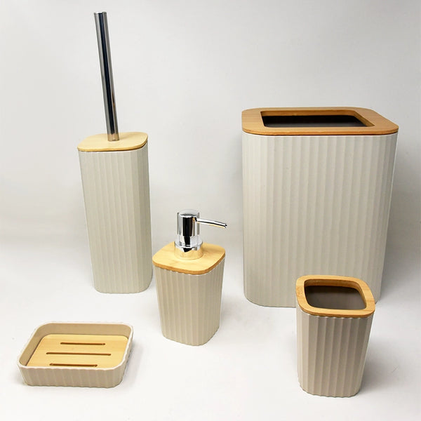 Set accessori bagno crema 5 pz Show