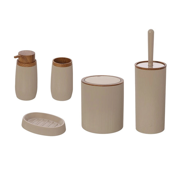 Set accessori bagno tortora 5pz London