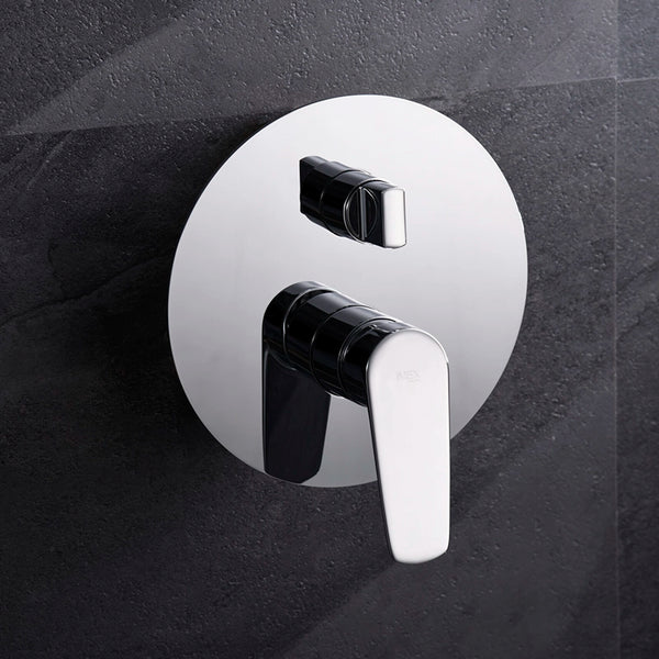 Set doccia soffione miscelatore e doccetta cromo