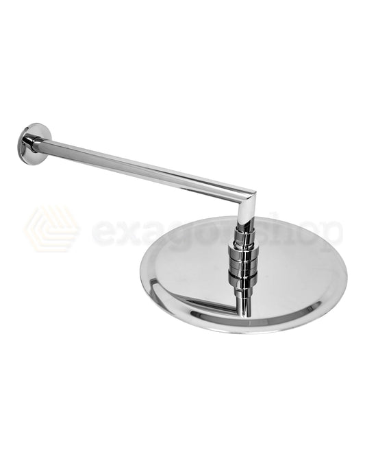 Set miscelatore doccia con soffione 25 cm slim doccetta cromo Smart