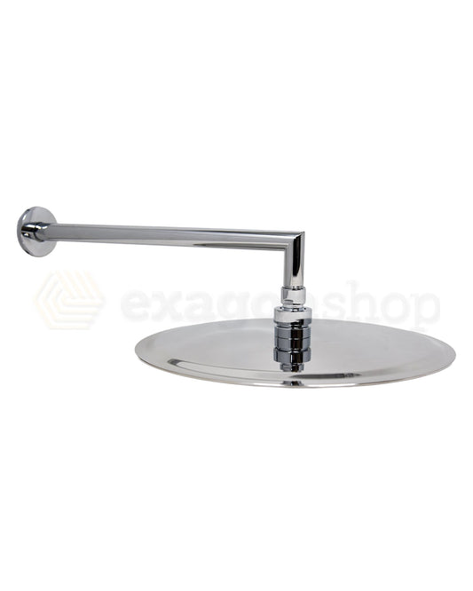 Set miscelatore doccia con soffione 30 cm slim doccetta cromo Smart