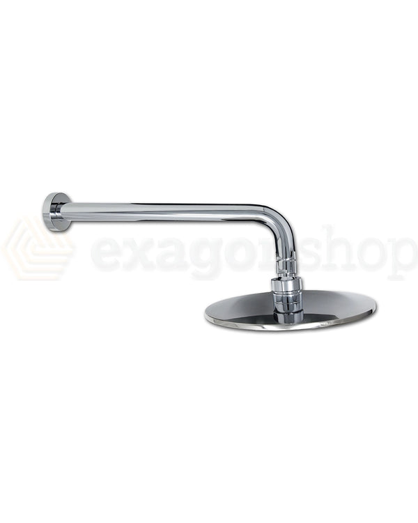 Set miscelatore incasso soffione 20 cm braccio 30 cm doccetta cromo Smart