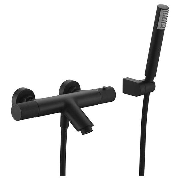 Set miscelatori lavabo bidet e vasca Melin nero opaco