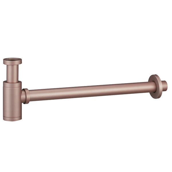 Sifone a bottiglia in oro rosa spazzolato