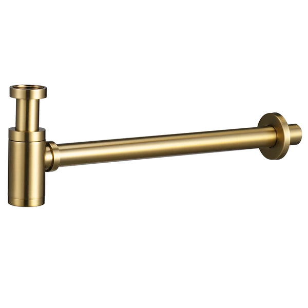 Sifone a bottiglia in oro spazzolato