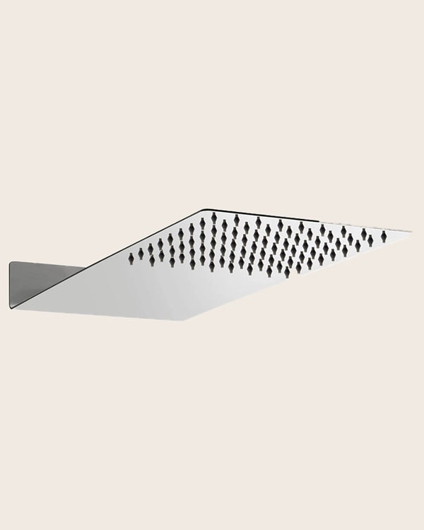 Soffione Doccia 20x45 A Parete In Acciaio Cromo New Line