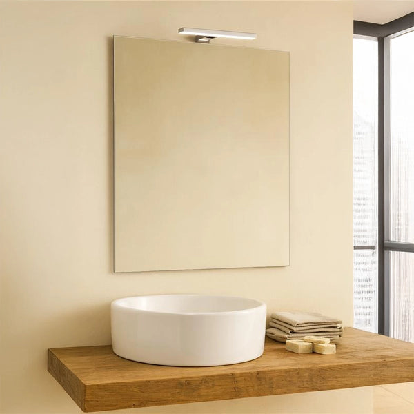 Specchio 110x70 reversibile con lampada slim