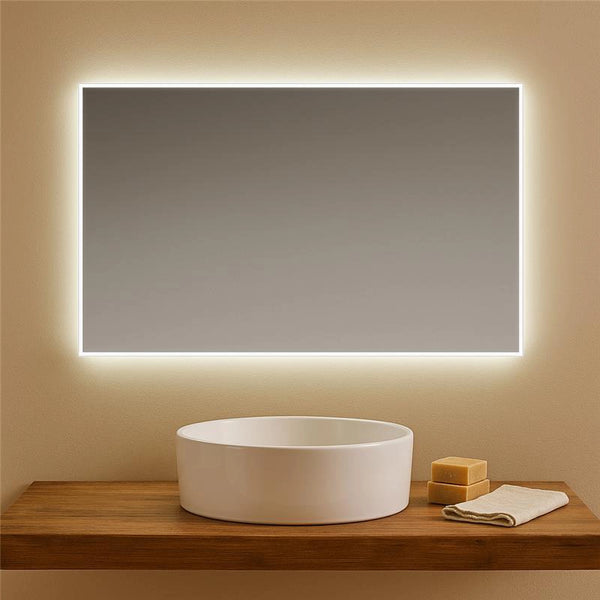 Specchio 90x60 retroilluminato reversibile