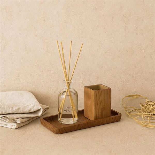 Vassoio portaoggetti effetto legno Radici