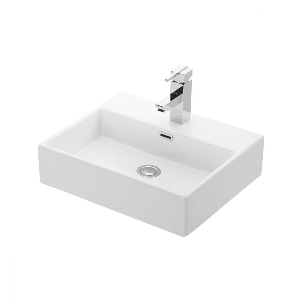 New Line B3 Lavabo lavamani 50x42 rettangolare Sospeso In Porcellana Bianco