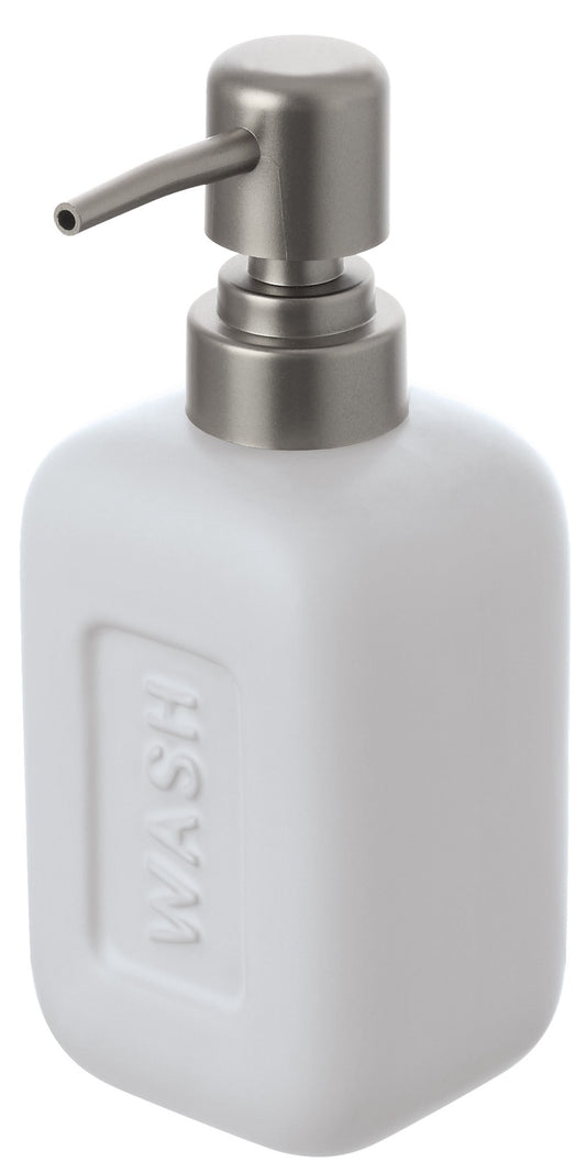 Set accessori bagno bianco in Ceramica Bingo 3 pz, dettaglio ravvicinato del materiale e dell'aggancio - Exagonshop
