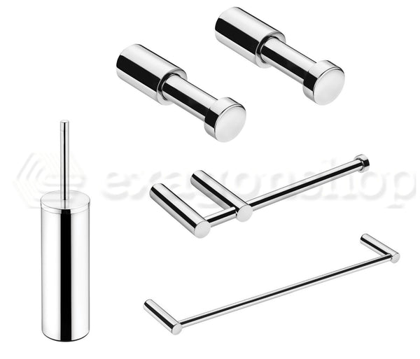 Cosmic Logic Set Accessori bagno a terra Cromo lucido