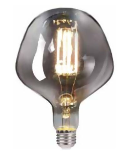 Lampadina Smoky Vintage E27 luce calda 220 lumen, particolare del diffusore luminoso - Exagonshop