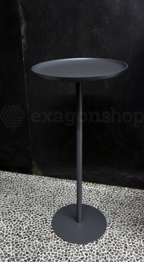 Antonio Lupi Lino 2 Tavolino di design 36 cm H.78,5 in Cristalplant Matita Goffrato