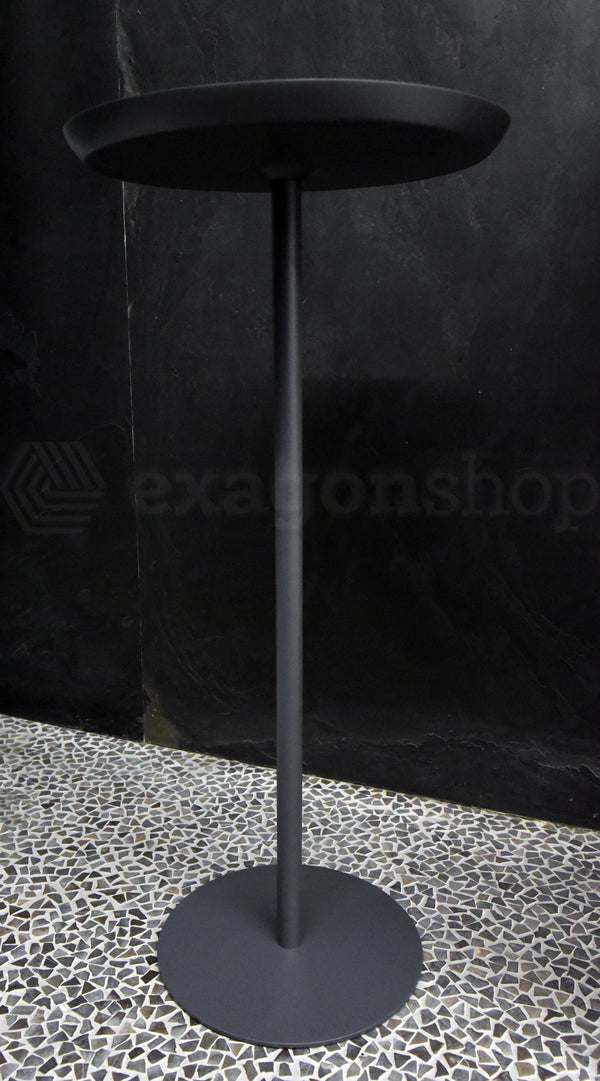 Antonio Lupi Lino 2 Tavolino di design 36 cm H.78,5 in Cristalplant Matita Goffrato