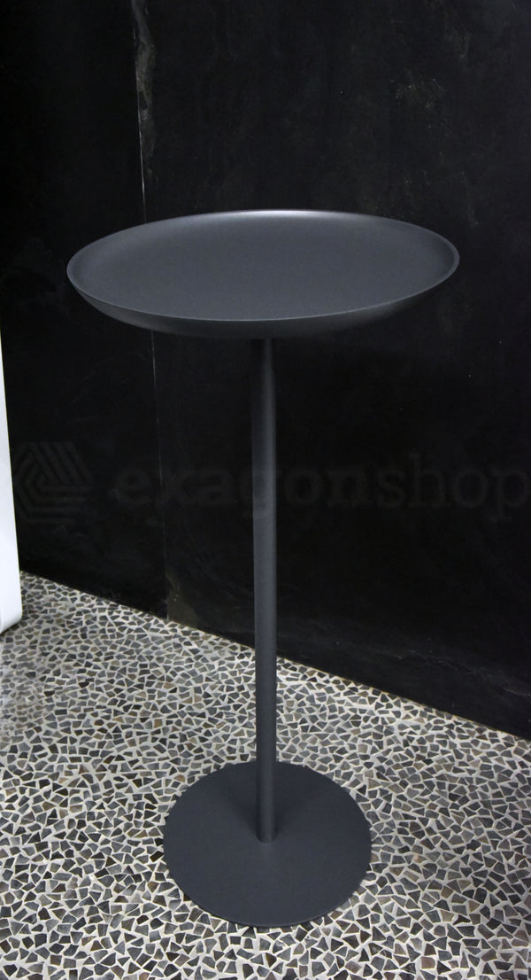 Antonio Lupi Lino 2 Tavolino di design 36 cm H.78,5 in Cristalplant Matita Goffrato