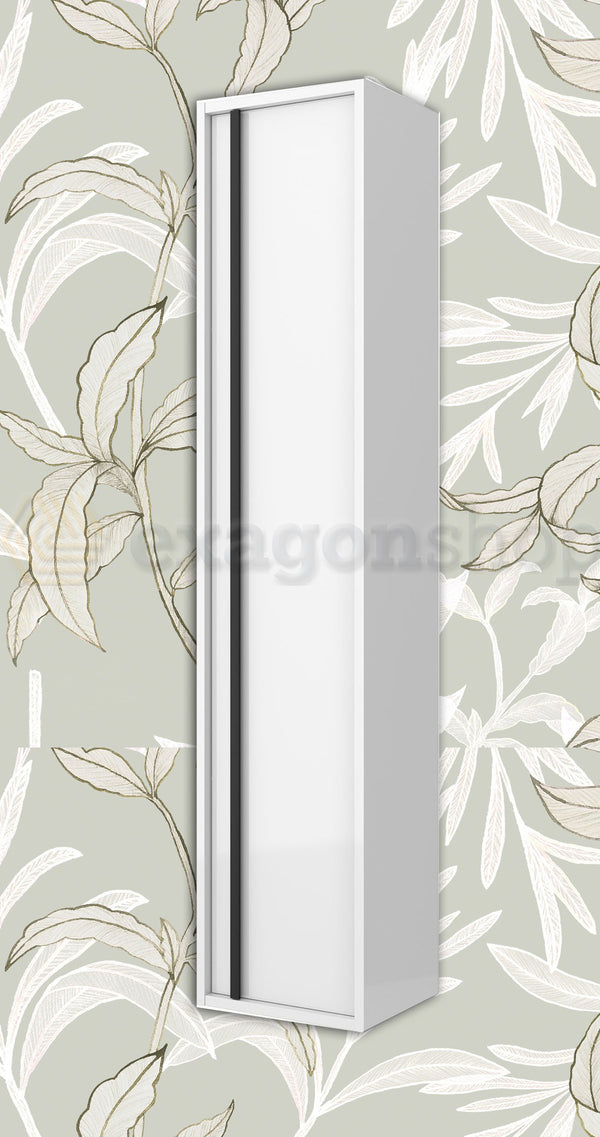 Colonna Bagno 140x30 bianco lucido Firenze Reversibile Push open