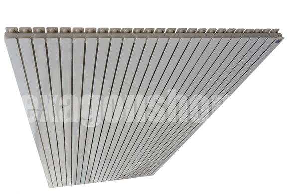 Radiatore 220x110 ad acqua doppio verticale 25 elementi in acciaio Ral730 seconda scelta Champagne Runtal AX