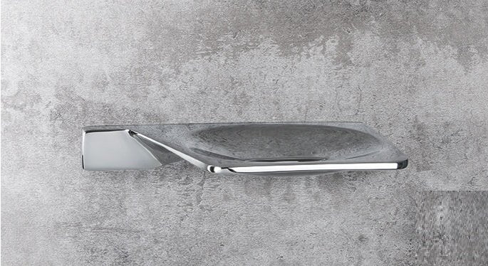 Colombo alize b2501 porta sapone destro a muro cromo