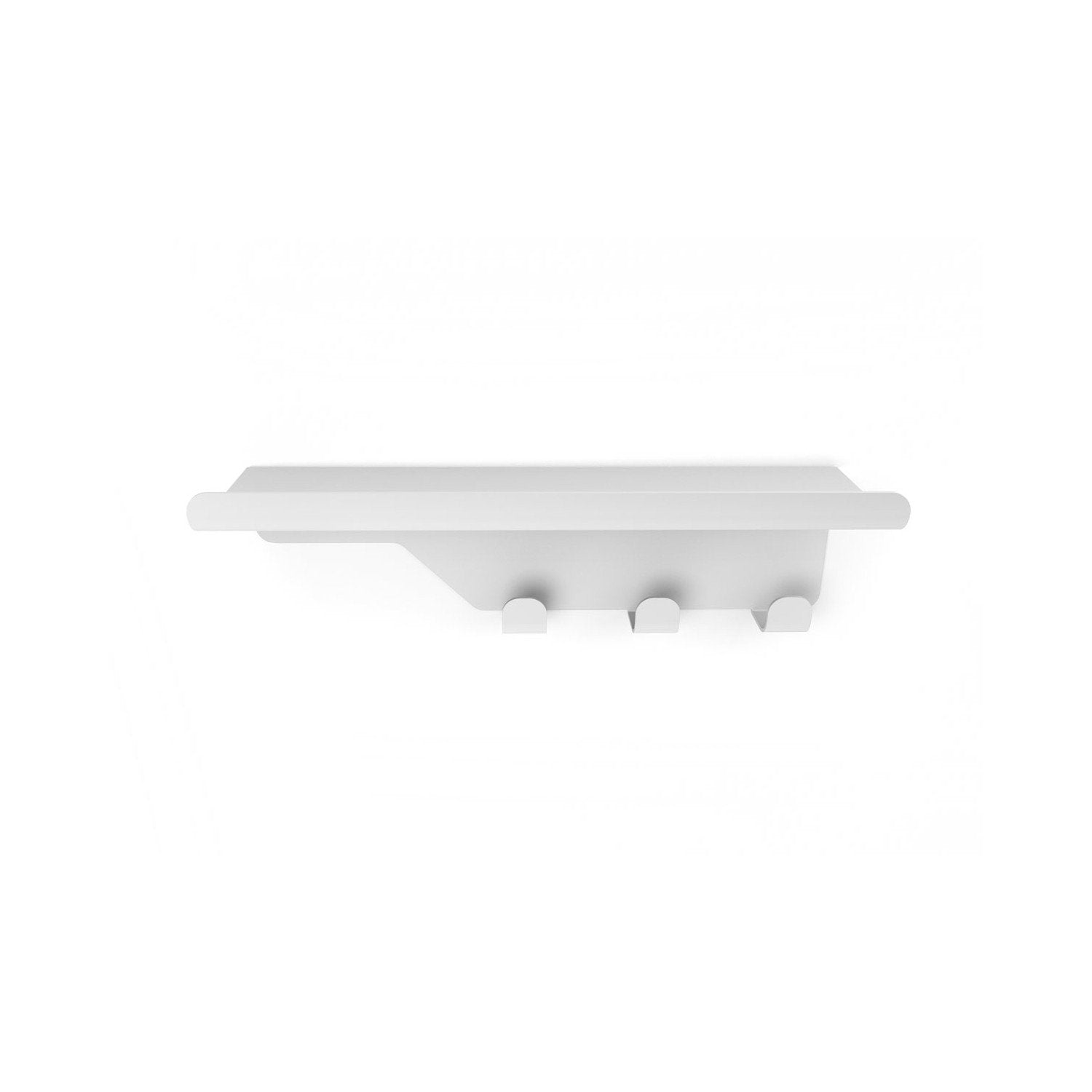 Koh-I-Noor Piega 7500v Appendino Triplo Con Ripiano In Acciaio Bianco Opaco