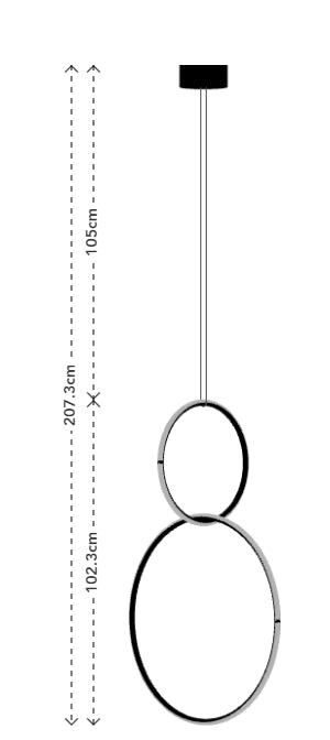 Flos Arrangements Round 12 Lampada sospesa luce diffusa Nero Opaco
