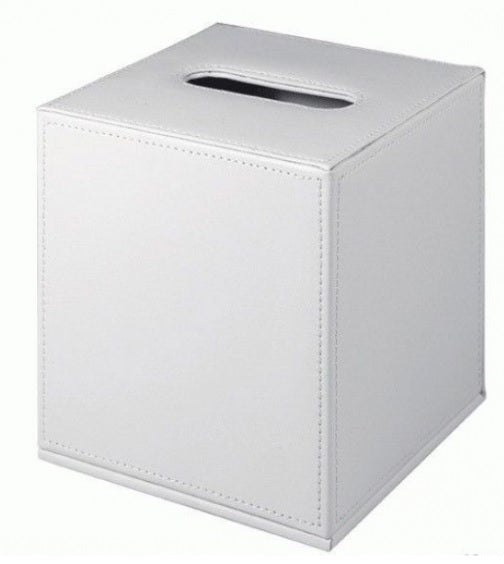 Colombo Black&White B9204 Porta Fazzoletti in Ecopelle Bianco