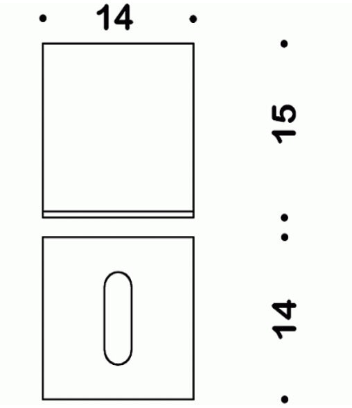 Colombo Black&White B9204 Porta Fazzoletti in Ecopelle Bianco