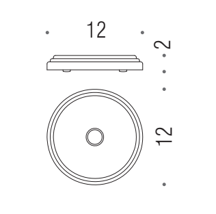 Colombo design Hermitage B33400HPS Porta Sapone Da Appoggio in hps Oro