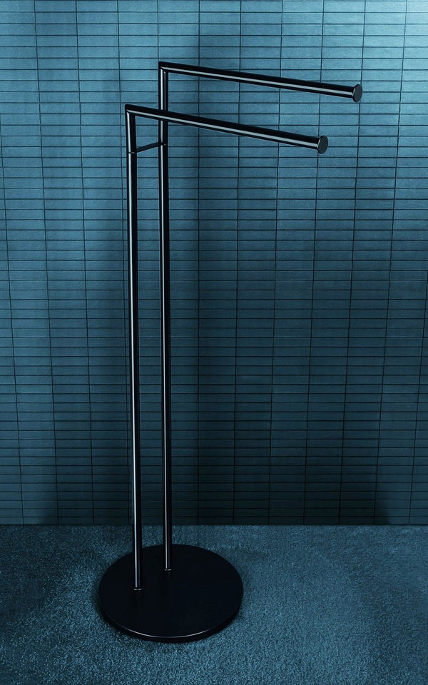 Colombo Mini piantana portasciugamani nero opaco