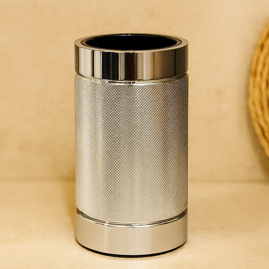 Bicchiere Portaspazzolini Da Appoggio Cromo Officina 01 Bertocci