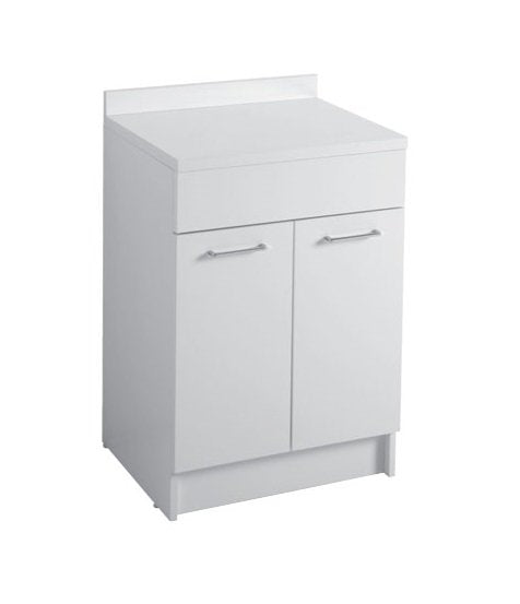 Colavene mobile bagno 60x60 a due ante con ripiano interno bianco lucido
