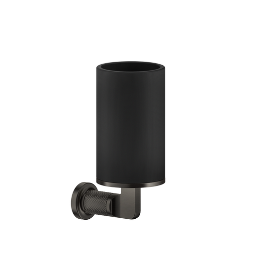 Bicchere portaspazzolini a parete nero inciso 58508 gessi