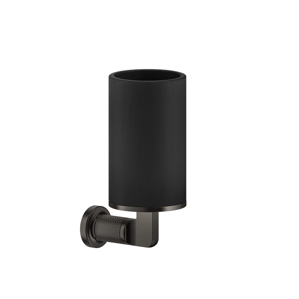Bicchere portaspazzolini a parete nero inciso 58508 gessi