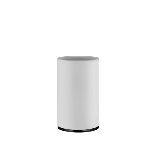 Bicchere portaspazzolini da appoggio bianco finiture black xl 58531 gessi