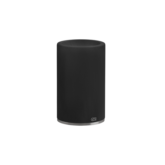 Bicchiere portaspazzolini da appoggio nero steel brushed 54732 Gessi