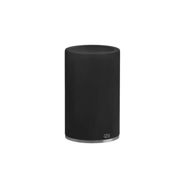 Bicchiere portaspazzolini da appoggio nero steel brushed 54732 Gessi