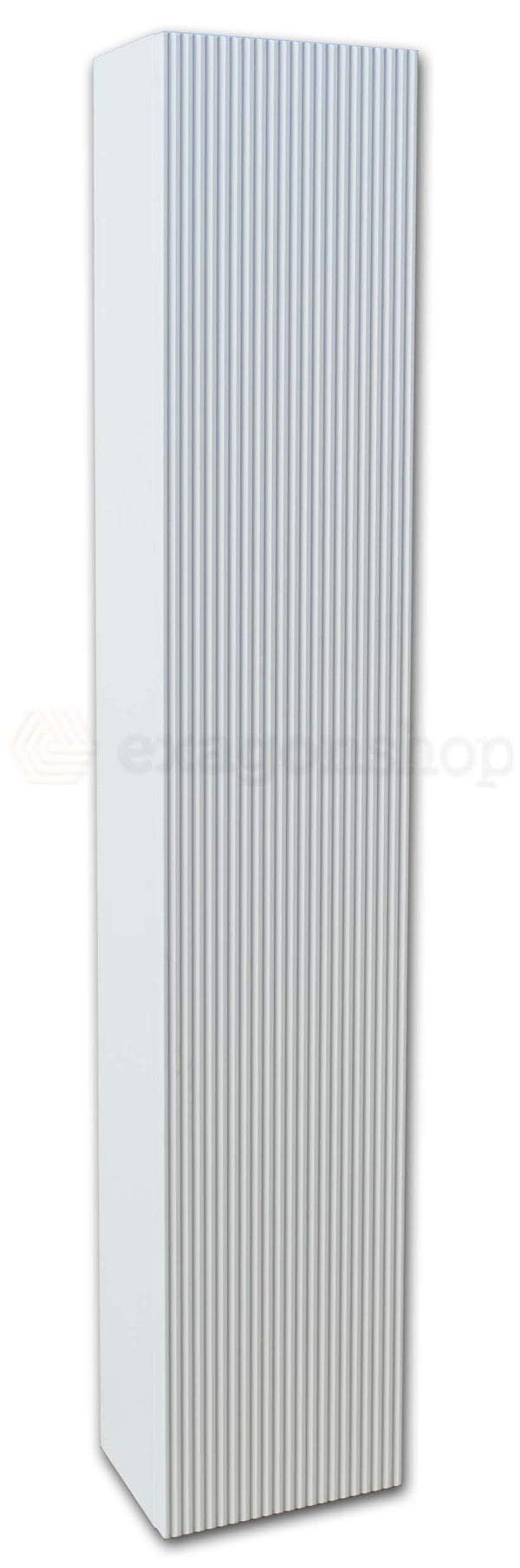 Colonna sospesa Bianco Opaco 26x150 Urbino Cannettata con un Anta destra