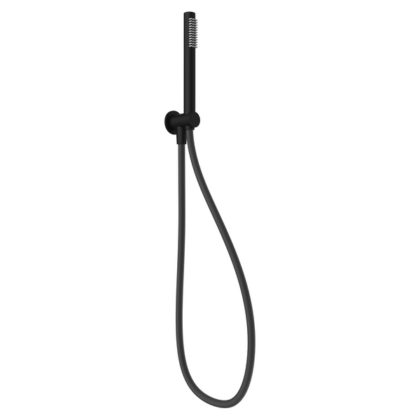 Ponsi Versilia kit doccia con soffione 25 cm tondo miscelatore e doccetta nero opaco
