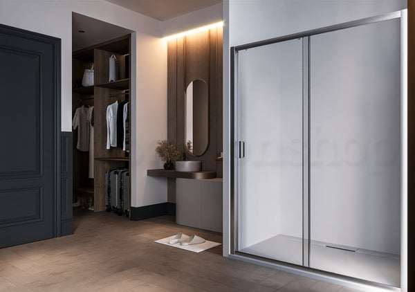 Nicchia doccia 140 cm scorrevole vetro temperato 6mm trasparente 190h - Nuvola