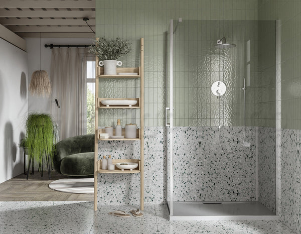 Box doccia 70x100 Nizza un battente reversibile 6 mm H 190 cromo