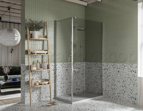 Box doccia 70x100 Nizza un battente reversibile 6 mm H 190 cromo