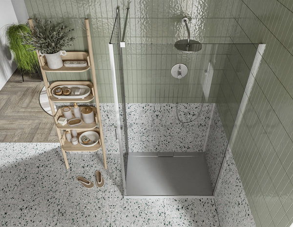 Box doccia 70x100 Nizza un battente reversibile 6 mm H 190 cromo