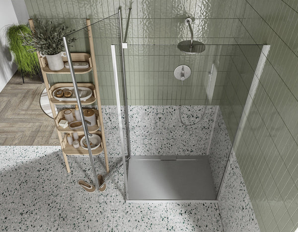 Box doccia 70x100 Nizza un battente reversibile 6 mm H 190 cromo