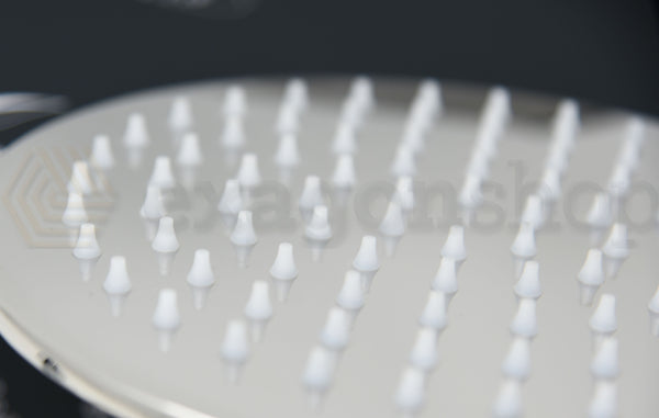 Soffione doccia tondo 20 cm 6,5 mm con braccio 30 cm in acciaio cromo lucido Smart