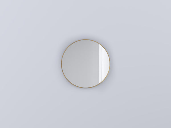 Cielo I Catini Round Specchio 75 cm tondo Con Scocca Laccata In Legno bronzo spazzolato