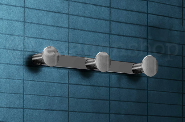 Colombo design mini cd117HPS1 appendino portabito a 3 posizioni stainless steel zirconium