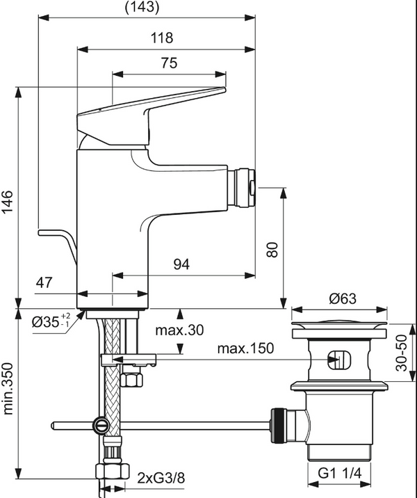 Ideal Standard Ceraplan Set Completo Miscelatori Lavabo Bidet Doccia Cromo
