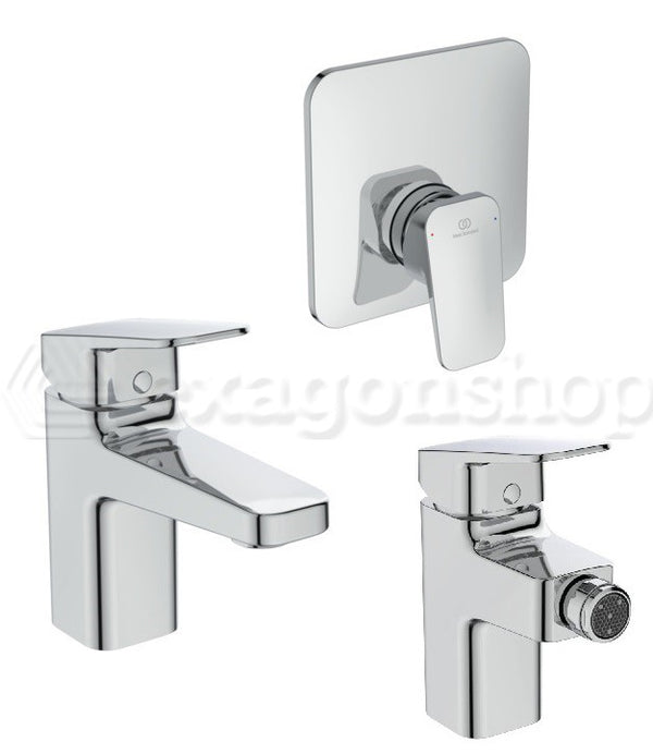Ideal Standard Ceraplan Set Completo Miscelatori Lavabo Bidet Doccia Cromo
