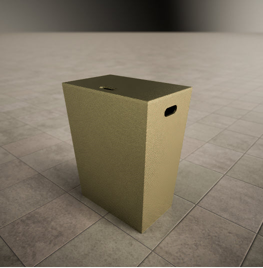 Koh-i-noor 2463 portabiancheria grande in ecopelle oro