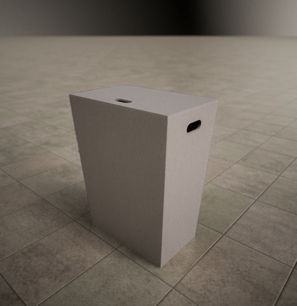 Koh-i-noor 2462 portabiancheria medio 43x26 H.48 cm in ecopelle tortora